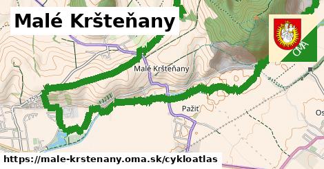 ikona Malé Kršteňany: 1,21 km trás cykloatlas v male-krstenany