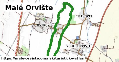 ikona Malé Orvište: 0 m trás turisticky-atlas v male-orviste