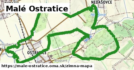ikona Malé Ostratice: 0 m trás zimna-mapa v male-ostratice