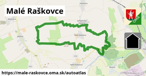 ikona Mapa autoatlas v male-raskovce