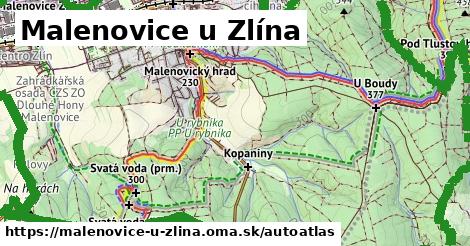 ikona Mapa autoatlas v malenovice-u-zlina