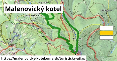 ikona Turistická mapa turisticky-atlas v malenovicky-kotel