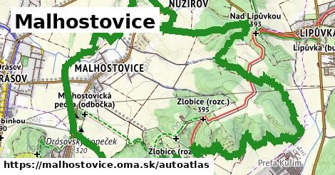 ikona Mapa autoatlas v malhostovice