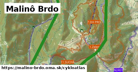 ikona Malinô Brdo: 38 km trás cykloatlas v malino-brdo