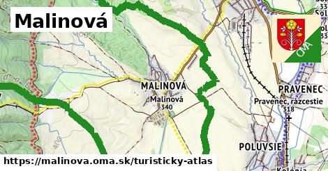 ikona Turistická mapa turisticky-atlas v malinova