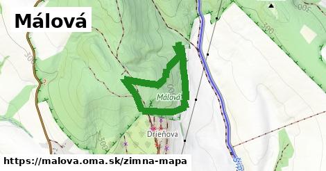 ikona Zimná mapa zimna-mapa v malova