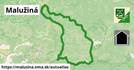 ikona Mapa autoatlas v maluzina