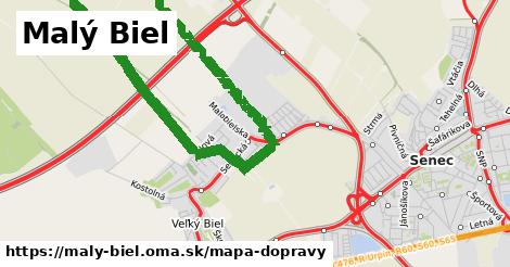 ikona Malý Biel: 18 km trás mapa-dopravy v maly-biel