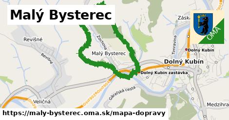 ikona Malý Bysterec: 0,83 km trás mapa-dopravy v maly-bysterec