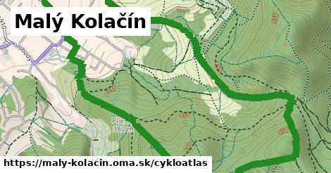 ikona Malý Kolačín: 0,79 km trás cykloatlas v maly-kolacin