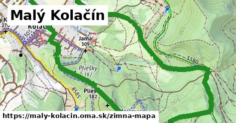 ikona Malý Kolačín: 0 m trás zimna-mapa v maly-kolacin