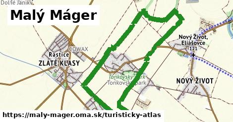 ikona Malý Máger: 0 m trás turisticky-atlas v maly-mager