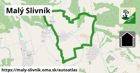 ikona Mapa autoatlas v maly-slivnik