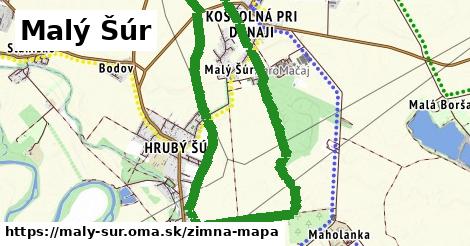 ikona Malý Šúr: 0 m trás zimna-mapa v maly-sur