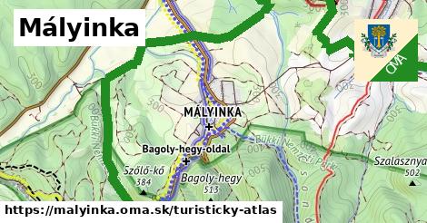 ikona Turistická mapa turisticky-atlas v malyinka