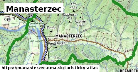 ikona Turistická mapa turisticky-atlas v manasterzec