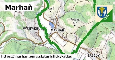 ikona Marhaň: 0 m trás turisticky-atlas v marhan