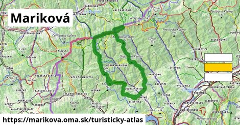 ikona Mariková: 0 m trás turisticky-atlas v marikova