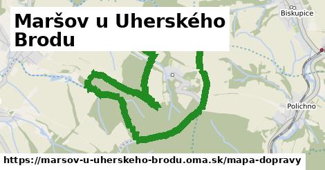 ikona Maršov u Uherského Brodu: 0 m trás mapa-dopravy v marsov-u-uherskeho-brodu