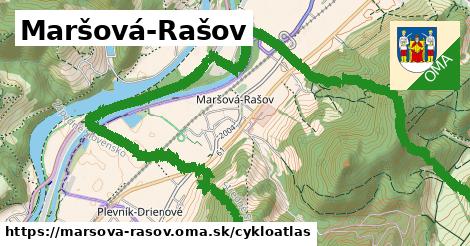 ikona Maršová-Rašov: 3,2 km trás cykloatlas v marsova-rasov