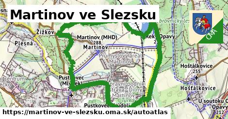 ikona Mapa autoatlas v martinov-ve-slezsku