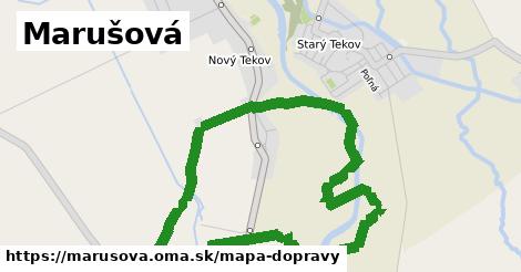 ikona Marušová: 0 m trás mapa-dopravy v marusova