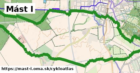 ikona Mást I: 1,17 km trás cykloatlas v mast-i