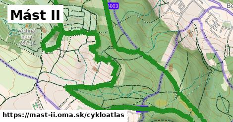 ikona Mást II: 3,2 km trás cykloatlas v mast-ii