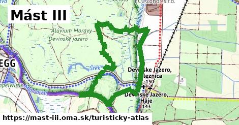 ikona Mást III: 1,10 km trás turisticky-atlas v mast-iii