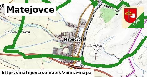 ikona Matejovce: 0 m trás zimna-mapa v matejovce