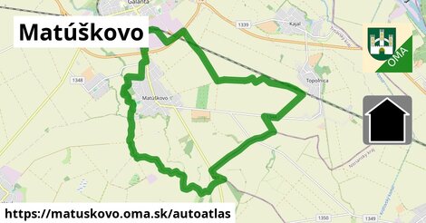 ikona Mapa autoatlas v matuskovo