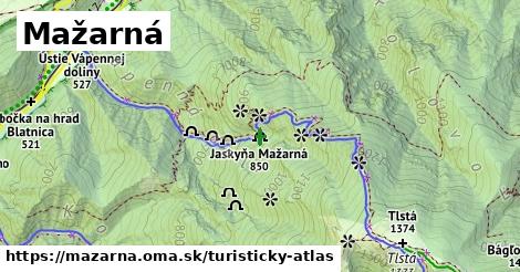 ikona Mažarná: 0 m trás turisticky-atlas v mazarna