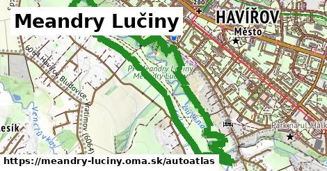 ikona Mapa autoatlas v meandry-luciny