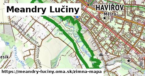 ikona Meandry Lučiny: 0 m trás zimna-mapa v meandry-luciny