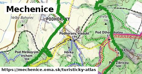 ikona Mechenice: 19 km trás turisticky-atlas v mechenice
