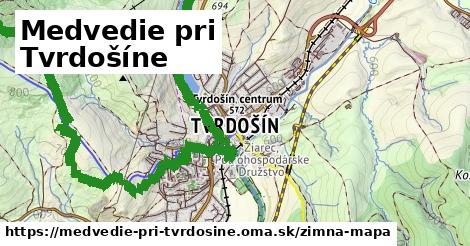 ikona Medvedie pri Tvrdošíne: 0 m trás zimna-mapa v medvedie-pri-tvrdosine