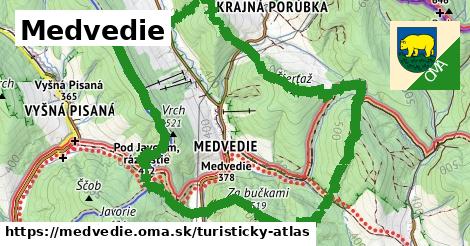 ikona Turistická mapa turisticky-atlas v medvedie