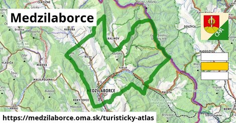 ikona Turistická mapa turisticky-atlas v medzilaborce