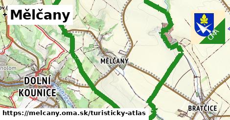 ikona Mělčany: 0 m trás turisticky-atlas v melcany