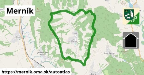 ikona Mapa autoatlas v mernik