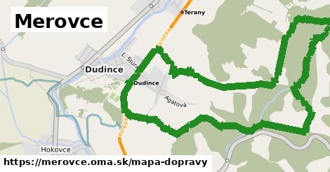 ikona Merovce: 2,7 km trás mapa-dopravy v merovce