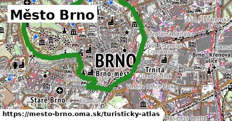 ikona Turistická mapa turisticky-atlas v mesto-brno