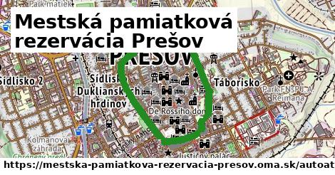 ikona Mapa autoatlas v mestska-pamiatkova-rezervacia-presov