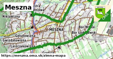 ikona Meszna: 0 m trás zimna-mapa v meszna