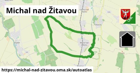 ikona Mapa autoatlas v michal-nad-zitavou