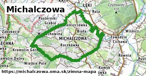 ikona Zimná mapa zimna-mapa v michalczowa