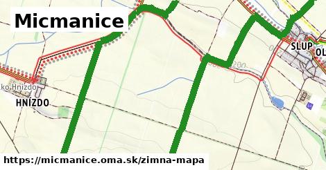 ikona Micmanice: 0 m trás zimna-mapa v micmanice