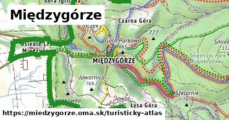 ikona Turistická mapa turisticky-atlas v miedzygorze