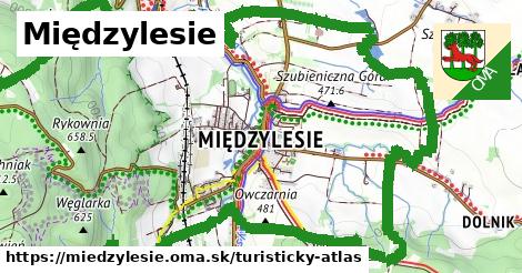 ikona Międzylesie: 18 km trás turisticky-atlas v miedzylesie