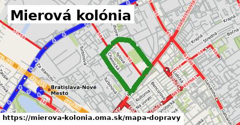 ikona Mapa dopravy mapa-dopravy v mierova-kolonia